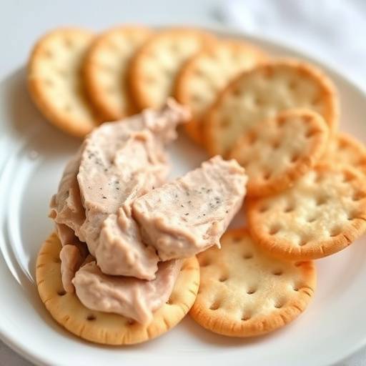 Image of a quick and easy Smoked Snoek P&acirc;t&eacute; on Crackers